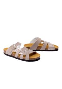 Dr. Brinkmann - DR. BRINKMANN 700804-08 beige, klapki damskie. Kolor: beżowy #1