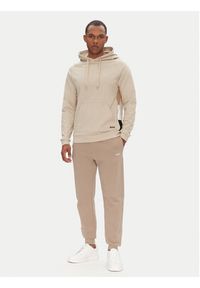 BOSS Bluza Iconic 50540741 Beżowy Regular Fit. Kolor: beżowy. Materiał: bawełna #5
