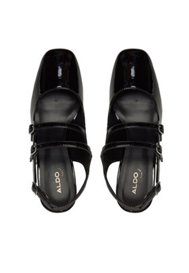 Aldo Sandały Vivianne 13715331 Czarny. Kolor: czarny. Materiał: skóra