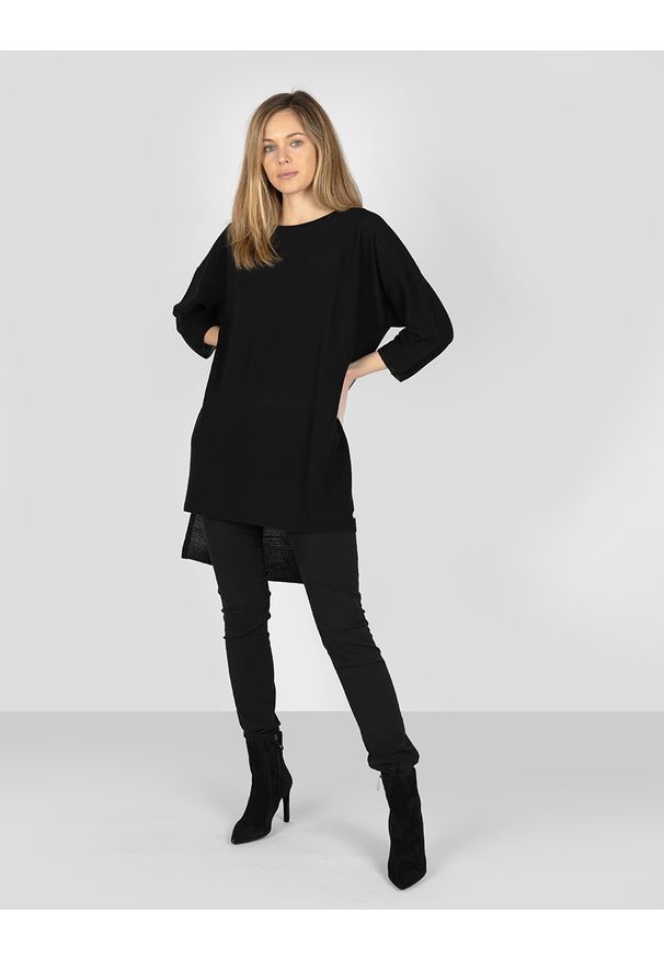 Trussardi Jeans Sweter. Materiał: tkanina, wełna. Długość: długie