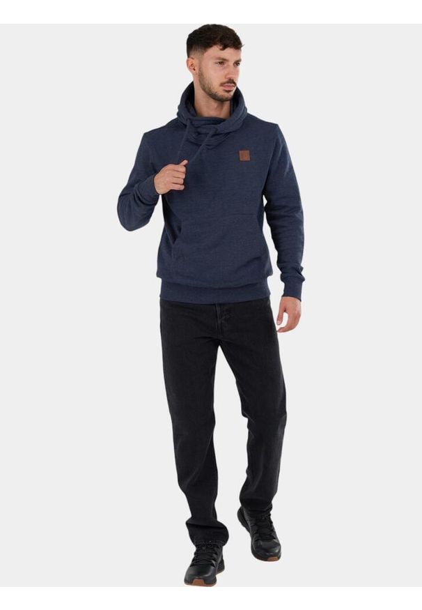 FUNDANGO - Bluza Męska Fundango Conor Z Kapturem. Typ kołnierza: kaptur. Kolor: niebieski