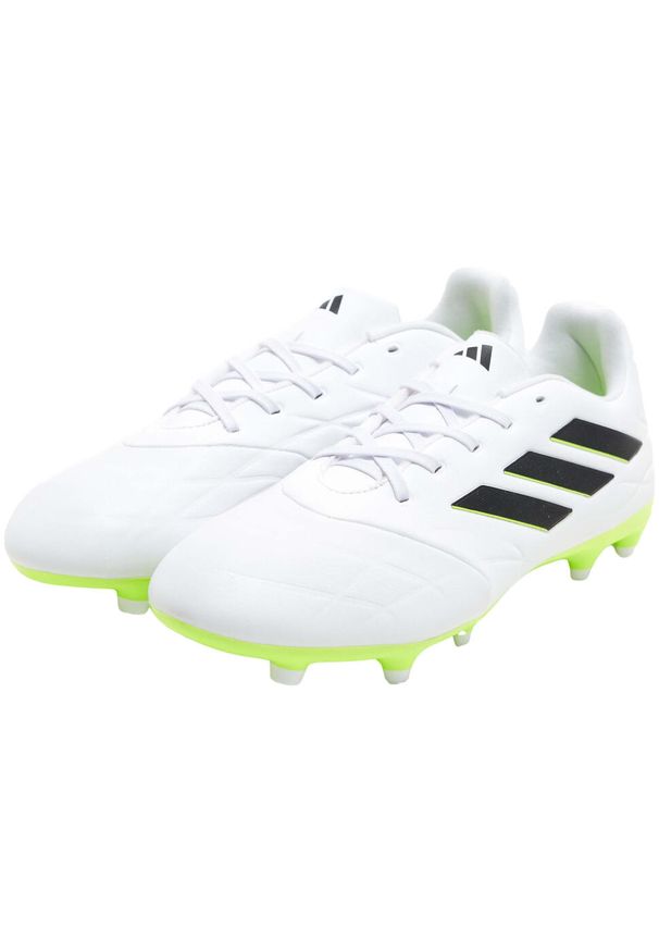 Adidas - Buty piłkarskie adidas Copa Pure.3 FG. Kolor: biały. Materiał: skóra. Sport: piłka nożna