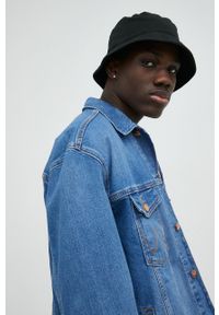 Wrangler kurtka jeansowa męska kolor niebieski przejściowa oversize. Kolor: niebieski. Materiał: jeans #2