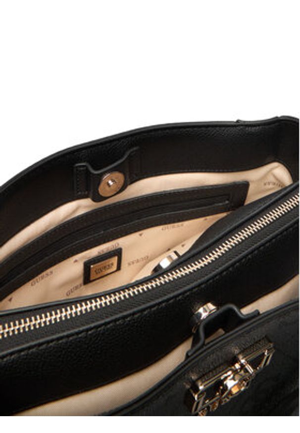 Guess Torebka Karnilla Logo HWOS99 01060 Szary. Kolor: szary. Materiał: skórzane