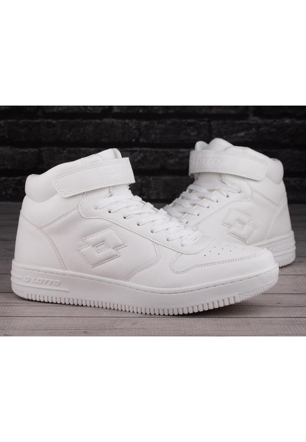 LOTTO - Buty męskie sportowe sneakersy Lotto PALIOT MID OC. Kolor: biały