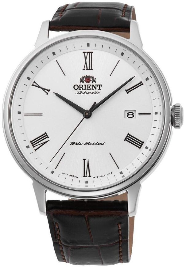 orient - Zegarek Orient Zegarek męski Orient RA-AC0J06S30B brązowy. Kolor: brązowy