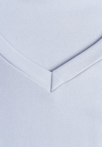 Born2be - Niebieski T-shirt z Wiskozy z Trójkątnym Dekoltem Achiore. Okazja: na co dzień. Kolor: niebieski. Materiał: wiskoza. Styl: casual, klasyczny #4