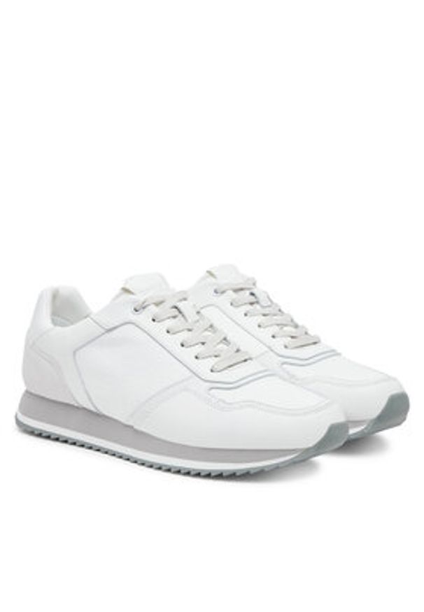 Calvin Klein Sneakersy Low Top Lace Up Lth Mono HM0HM01807 Szary. Kolor: szary. Materiał: skóra