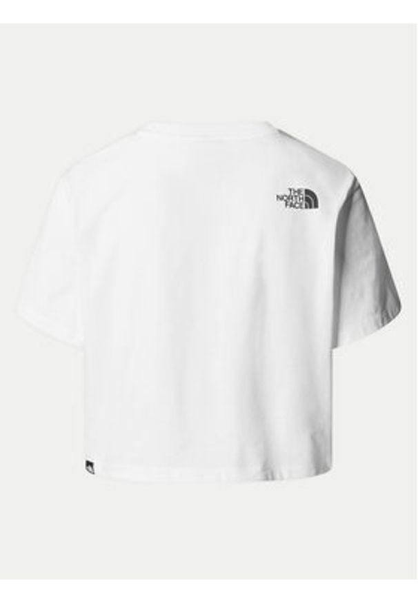 The North Face T-Shirt Simple Dome NF0A87U4 Biały Relaxed Fit. Kolor: biały. Materiał: bawełna
