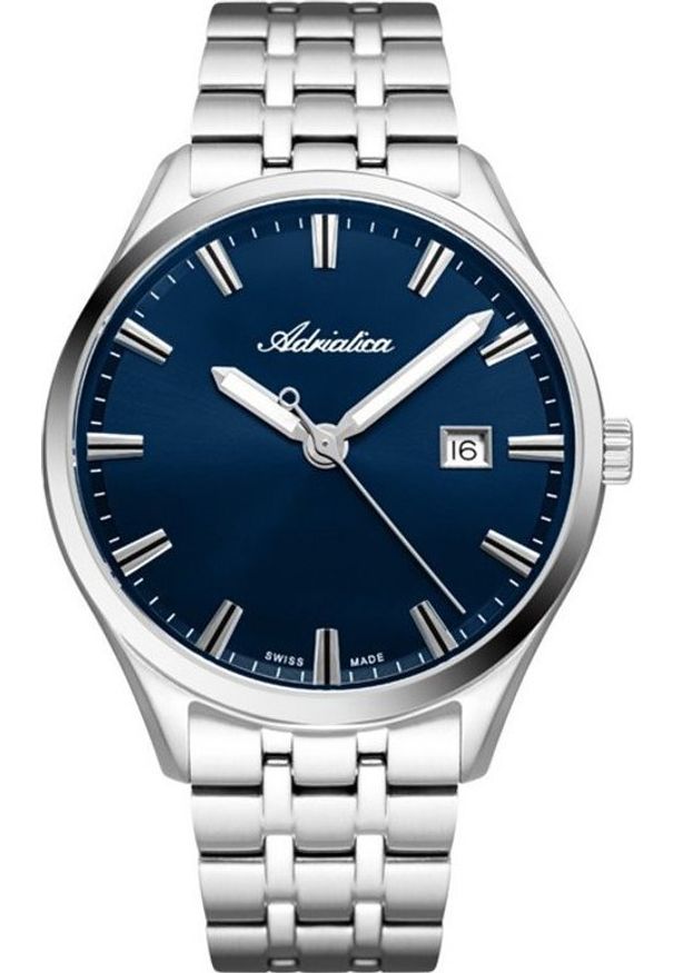 Zegarek Adriatica Zegarek męski Adriatica A8330.5115Q srebrny. Kolor: srebrny