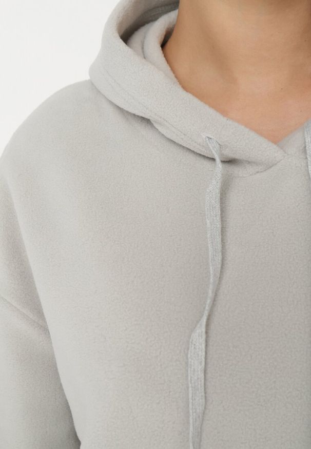 Born2be - Beżowy Ocieplany Komplet 2-częściowy z Bluzą i Spodniami Echelon. Kolor: beżowy. Materiał: polar, tkanina