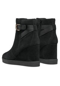Geox Botki D Elidea Wedge D46VQA 02243 C9999 Czarny. Kolor: czarny. Materiał: skóra, zamsz #2
