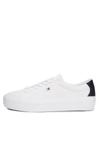 TOMMY HILFIGER - Tommy Hilfiger Sneakersy Vulc Monotype Sneaker FW0FW07675 Biały. Kolor: biały #7