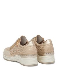 Rieker Sneakersy N4316-62 Beżowy. Kolor: beżowy. Materiał: materiał #7