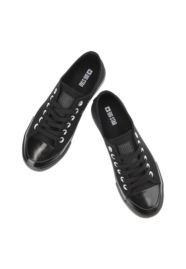 Big-Star - Czarne Trampki Big Star Sportowe Buty Unisex. Okazja: na co dzień. Kolor: czarny. Styl: sportowy