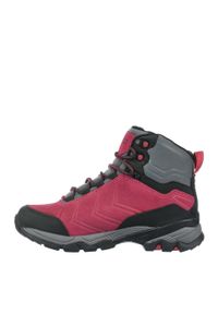 Buty trekkingowe damskie CMP MELNICK MID zamszowe wodoodporne. Kolor: czerwony, różowy, wielokolorowy, czarny. Materiał: zamsz
