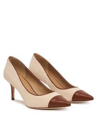 Lauren Ralph Lauren - LAUREN RALPH LAUREN Szpilki 802P10395003 Beżowy. Kolor: beżowy. Materiał: materiał. Obcas: na szpilce #3