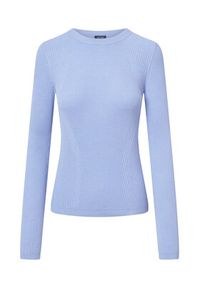 JOOP! Sweter 58 253KN58Karloa 30047481 Błękitny Slim Fit. Kolor: niebieski. Materiał: wiskoza