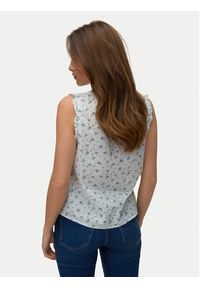 Vero Moda Top Trine 10342734 Biały Regular Fit. Kolor: biały. Materiał: bawełna #6