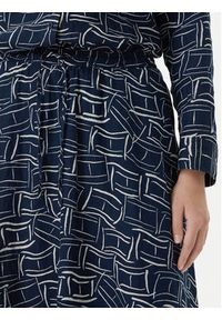 TOMMY HILFIGER - Tommy Hilfiger Spódnica midi WW0WW50753 Granatowy Regular Fit. Kolor: niebieski. Materiał: len #4