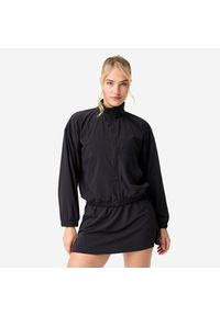 DOMYOS - Bluza sportowa damska Domyos. Kolor: czarny. Materiał: mesh, materiał. Sport: fitness #1