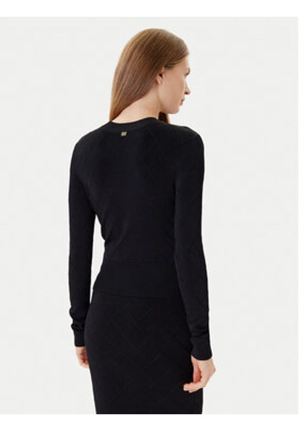 Marciano Guess Sweter 5YGR11 5036Z Czarny Regular Fit. Kolor: czarny. Materiał: wiskoza