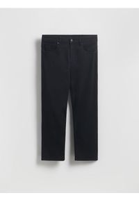Reserved - Jeansy straight fit - czarny. Kolor: czarny