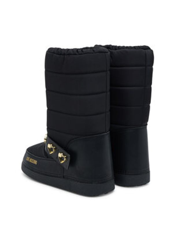 Love Moschino - LOVE MOSCHINO Śniegowce JA24192G1NISD00B Czarny. Kolor: czarny. Materiał: materiał