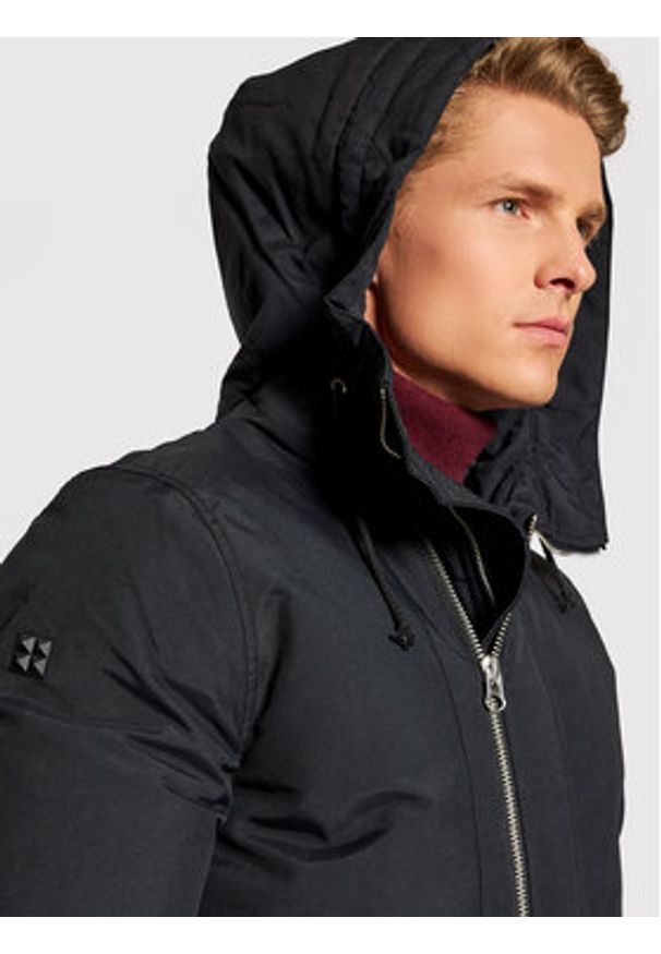 Serge Pariente Kurtka puchowa Ground Czarny Regular Fit. Kolor: czarny. Materiał: syntetyk