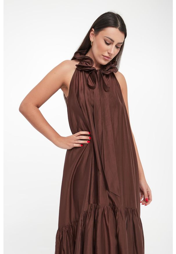 Twinset Milano - Sukienka midi TWINSET ACTITUDE. Długość: midi