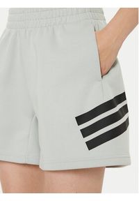 Adidas - adidas Szorty sportowe Future Icons 3-Stripes JC5446 Szary Loose Fit. Kolor: szary. Materiał: bawełna
