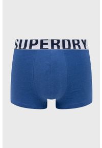Superdry Bokserki (2-pack) męskie kolor niebieski. Kolor: niebieski. Materiał: bawełna #3