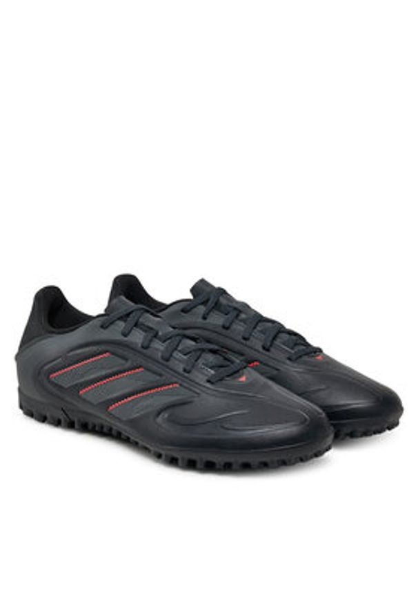 Adidas - adidas Buty do piłki nożnej Copa Pure 3 Club Turf IE1169 Czarny. Kolor: czarny. Materiał: skóra