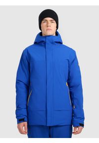 4f - 4F Kurtka narciarska membrana 8000 męska - niebieska XXL. Kolor: niebieski. Materiał: poliester, materiał. Sezon: zima #1