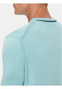 BOSS Sweter KN_Ever-X CN 50556145 Niebieski Regular Fit. Kolor: niebieski. Materiał: bawełna #4