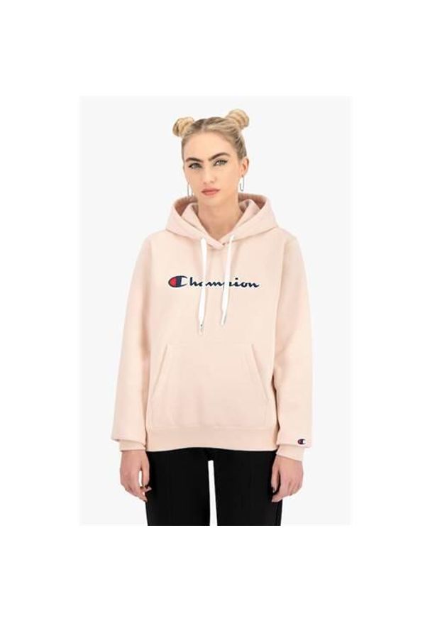 Bluza sportowa damska Champion Wmns Organic Cotton Blend Script Logo Hoodie. Typ kołnierza: kaptur. Kolor: różowy