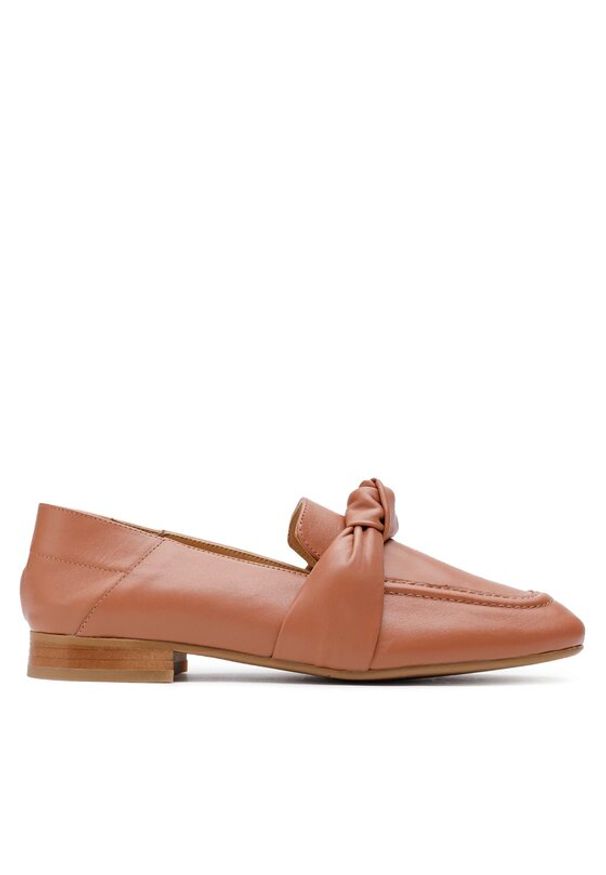 Gino Rossi - GINO ROSSI Loafersy 7311 Brązowy. Kolor: brązowy. Materiał: skóra