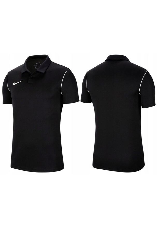 Koszulka do piłki nożnej męska Nike Polo Park 20. Typ kołnierza: polo. Kolor: biały, wielokolorowy, czarny