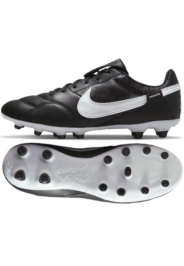 Buty The Nike Premier Iii Fg At5889 010. Kolor: czarny, wielokolorowy, biały. Sport: piłka nożna