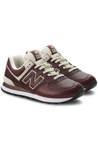 New Balance Sneakersy ML574LPB Brązowy. Kolor: brązowy. Materiał: skóra. Model: New Balance 574 #3