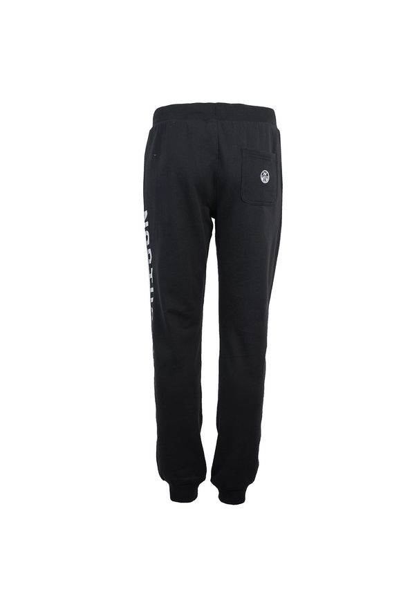North Sails Spodnie | 90 3203 000 | Sweatpant W/Graphic | Mężczyzna | Czarny. Okazja: na co dzień. Kolor: czarny. Materiał: bawełna. Wzór: aplikacja, nadruk. Styl: casual