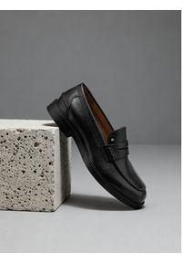 Gino Rossi - GINO ROSSI Mokasyny EO-PIETRO-01 125AM Czarny. Kolor: czarny. Materiał: skóra #3