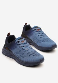 Born2be - Niebieskie Buty Sportowe Sneakersy z Perforacją Ziraline. Okazja: na co dzień. Kolor: niebieski. Szerokość cholewki: normalna #3