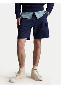 Polo Ralph Lauren Szorty materiałowe 710964027005 Granatowy Relaxed Fit. Kolor: niebieski. Materiał: bawełna #1