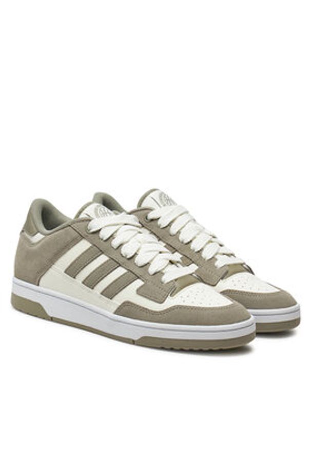 Adidas - adidas Sneakersy Rapid Court Low JP5243 Szary. Kolor: szary. Materiał: skóra