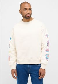 Mustang - MĘSKA BLUZA MUSTANG NADRUK Auburn Whisper White 1014792 2013. Wzór: nadruk #1