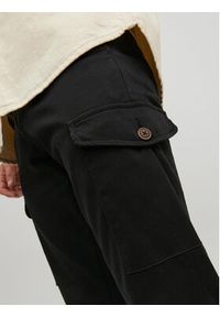 Jack & Jones - Jack&Jones Spodnie materiałowe Ollie 12224001 Czarny Regular Fit. Kolor: czarny. Materiał: bawełna #8