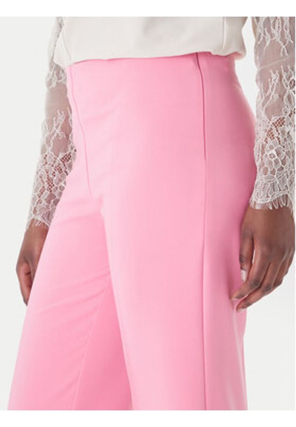 Rinascimento Spodnie palazzo CFC0127878003 Różowy Wide Leg. Kolor: różowy. Materiał: syntetyk