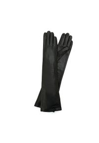 Wittchen - Damskie rękawiczki ze skóry długie. Kolor: czarny. Materiał: skóra. Styl: elegancki, wizytowy #1