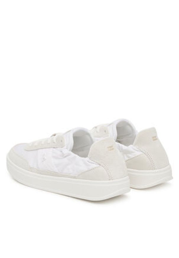 TOMMY HILFIGER - Tommy Hilfiger Sneakersy Th Heritage Nylon Sneaker FW0FW09405 Biały. Kolor: biały. Materiał: zamsz, skóra
